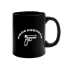 11 oz black mug new