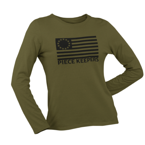Women's LS Crew - Betsy Ross Flag