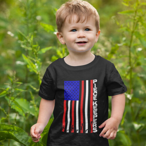 Toddler's Jersey Tee - Vertical Flag