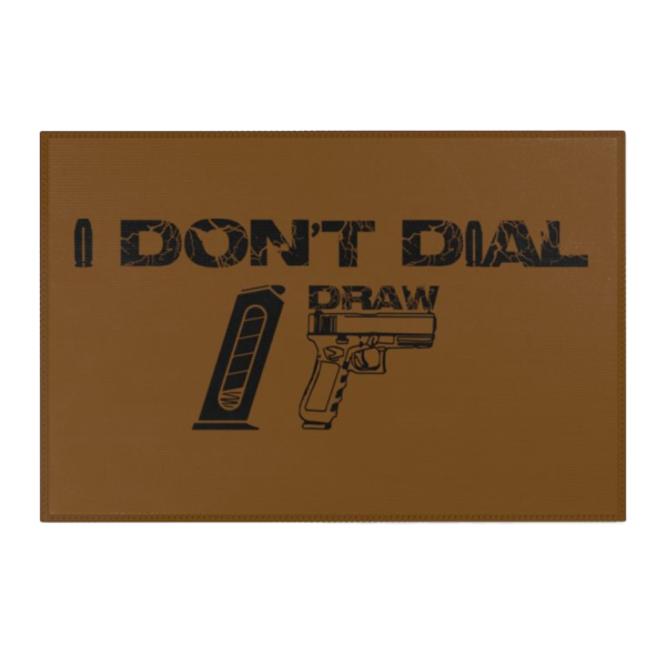 I DONT DIAL BROWN RUG