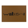 WELCOME BROWN RUG