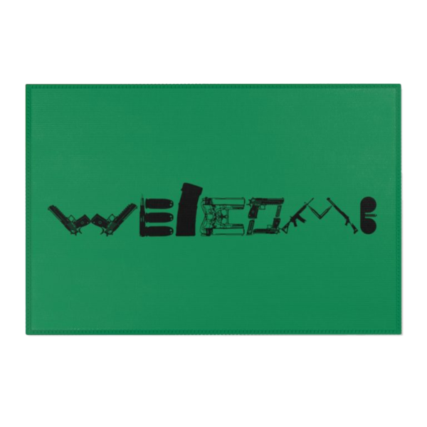 WELCOME GREEN RUG
