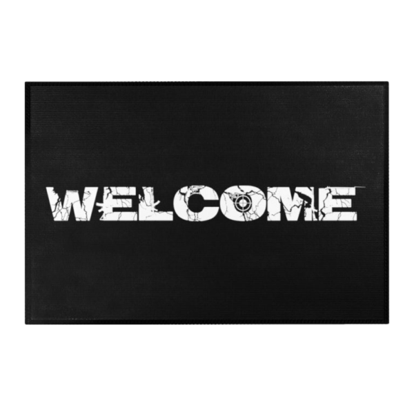 WELCOME SUBTLE BLACK RUG