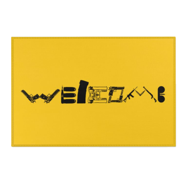 WELCOME YELLOW RUG