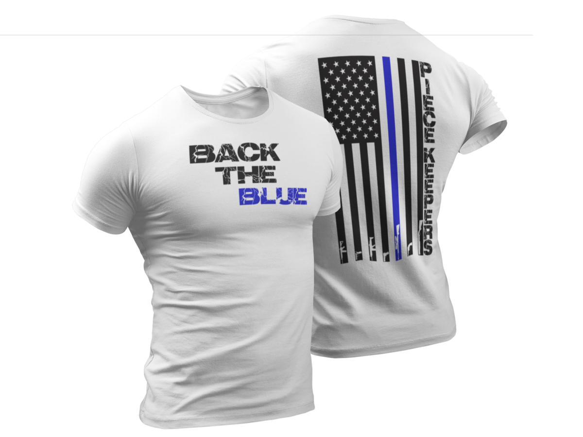 I Back The Blue Short-Sleeve Unisex T-Shirt